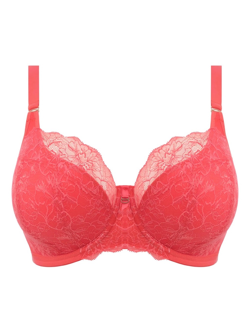 Elomi Brianna Half Cup Convertible Bra Cayenne Orange Red 36FF UK 36H US